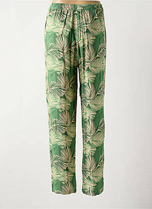 Pantalon drept țesătură crep mărime normală verde HARTFORD femeie