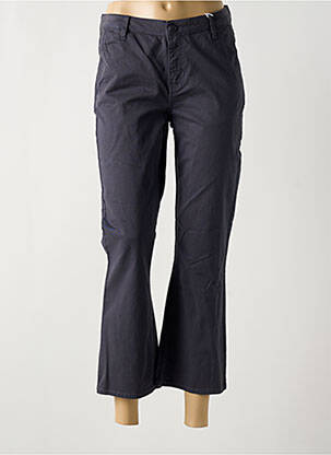 Pantalon 7/8 talie cu cleme talie joasă gri HAPPY femeie