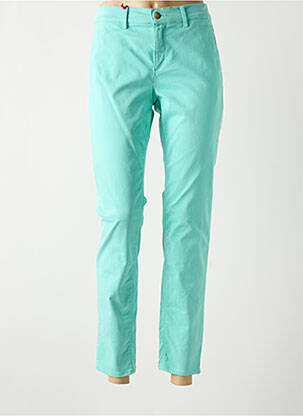 Pantalon chino talie joasă talie joasă albastru HAPPY femeie