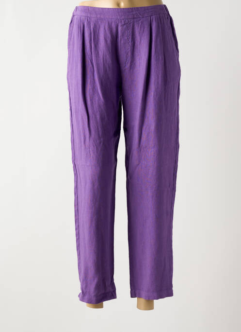 Pantalon drept violet YERSE femeie