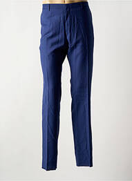 Pantalon slim țesătură melanj mărime normală albastru AZZARO homme