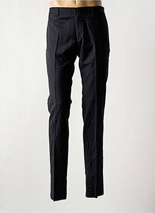 Pantalon slim talie cu cleme talie înaltă negru AZZARO bărbat