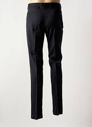 Pantalon slim talie cu cleme talie înaltă negru AZZARO bărbat