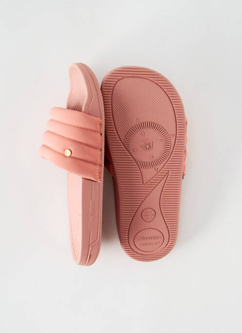 Mulete/saboți arcadă plantară toc plat până la 3 cm roz ISOTONER femme