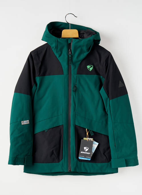 Geacă matlasată verde ZIENER fată