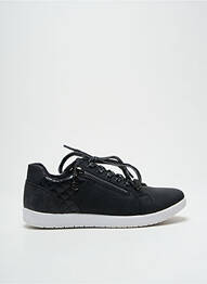 Adidași material neted toc plat până la 3 cm negru ISOTONER femeie