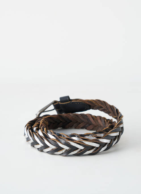 Curea efect material satinat argintiu LES TROPEZIENNES PAR M.BELARBI femme