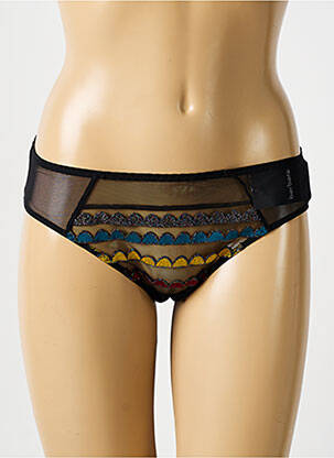 Chilot efect material satinat negru BARBARA femeie
