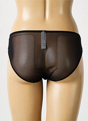 Chilot efect material satinat negru BARBARA femeie