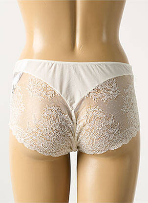 Shorty efect material satinat alb MARIE JO femeie