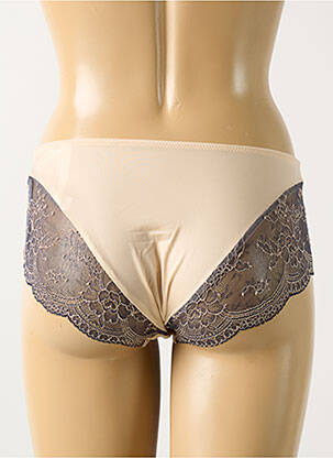 Shorty efect material satinat bej MARIE JO femeie
