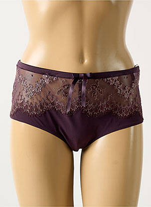 Shorty efect material satinat violet MARIE JO femeie