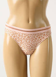 Tanga efect material satinat roz MARIE JO femeie