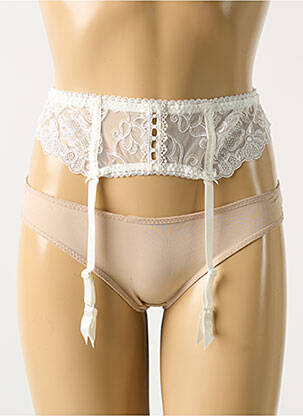 Corset/jartieră broderie alb AUBADE femeie