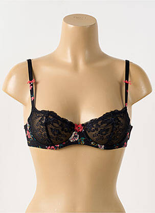 Sutien efect material satinat sutien balconet cu decolteu înalt negru MARIE JO femeie