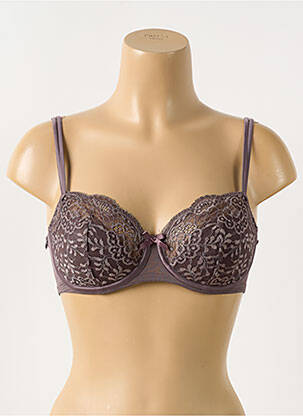 Sutien efect material satinat top sutien push-up violet MARIE JO femeie