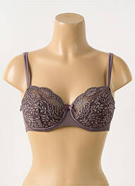 Sutien efect material satinat top sutien push-up violet MARIE JO femme