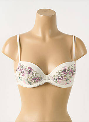Sutien efect material satinat top sutien modelat alb MARIE JO femeie