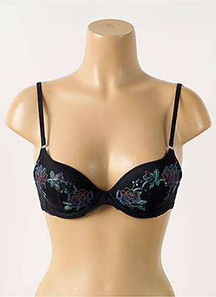 Sutien efect material satinat top sutien push-up negru MARIE JO femeie