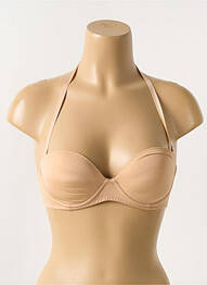 Sutien efect material satinat sutien push-up cu aer, model înalt piele HUIT femme