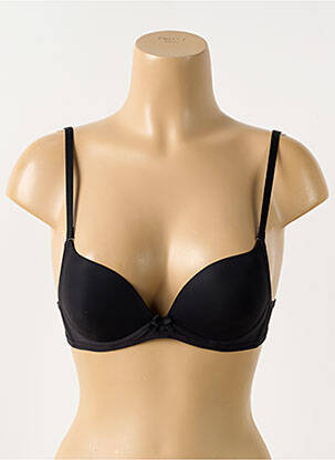 Sutien fără armatură top sutien push-up negru SLOGGI femeie
