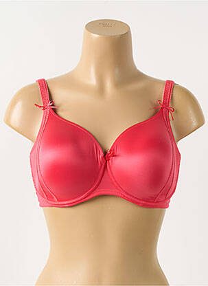 Sutien efect material satinat top sutien modelat roz PRIMADONNA femeie