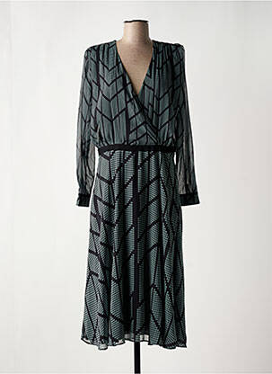 Rochie lungă mâneci lungi mâneci lungi negru ELORA femeie