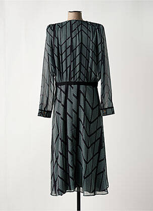 Rochie lungă mâneci lungi mâneci lungi negru ELORA femeie