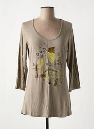 Tricou mâneci 3/4 mâneci 3/4 gri GEORGES FRANCK femeie