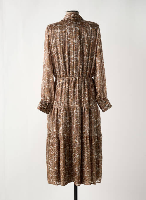 Rochie midi maro ELORA femeie