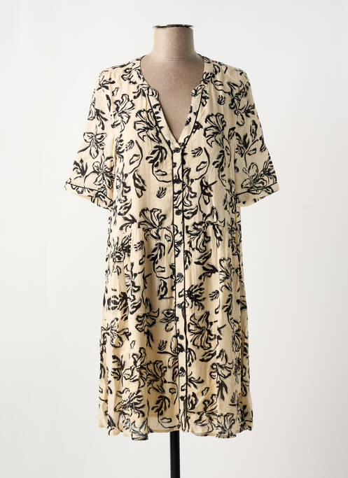 Rochie scurtă bej ELORA femeie