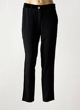 Pantalon slim mărime normală mărime normală negru ELORA femeie
