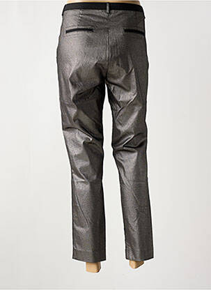 Pantalon 7/8 închidere cu fermoar sub clapetă cu cârlig mărime normală negru ELORA femeie