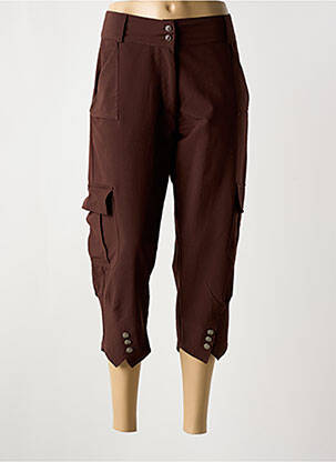 Pantalon trei sferturi maro GEORGES FRANCK femeie