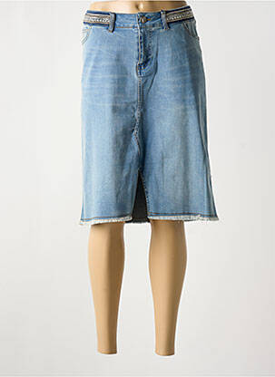 Fustă midi albastru ELORA femeie