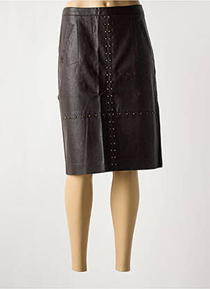 Fustă midi maro ELORA femeie