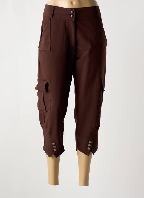 Pantalon trei sferturi maro GEORGES FRANCK femeie