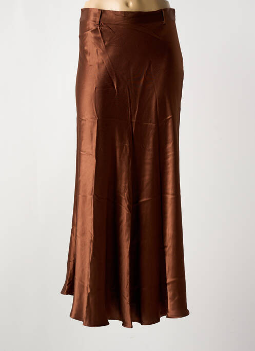 Fustă lungă maro ELORA femeie