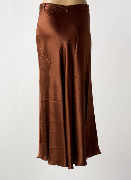 Fustă lungă maro ELORA femeie