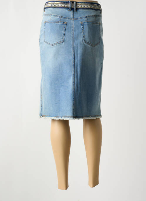 Fustă midi albastru ELORA femeie