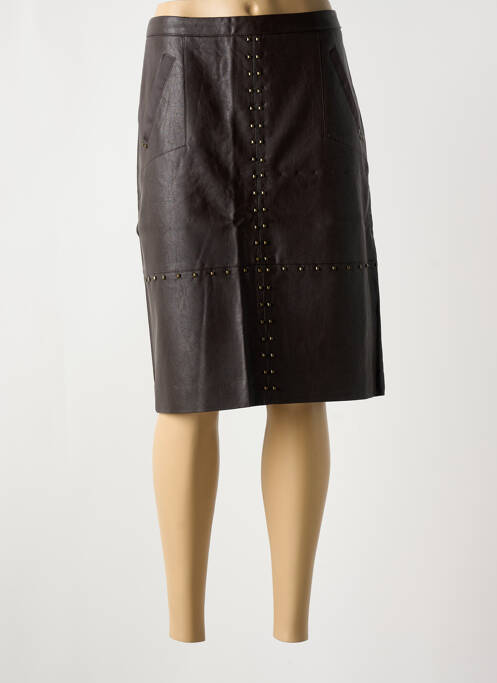 Fustă midi maro ELORA femeie