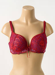 Sutien efect material satinat top sutien modelat violet EMPREINTE femme