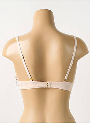 Sutien efect material satinat sutien cupe întregi cu decolteu înalt culoare piersică ELIE SAAB X AUBADE femeie