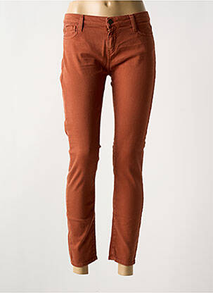 Blugi cu croială slim maro ACQUAVERDE femeie