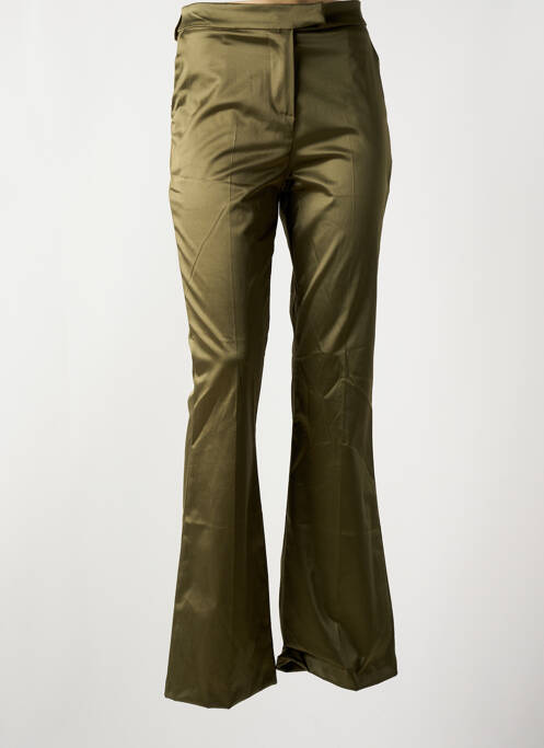 Pantalon evazat verde LAUREN VIDAL femeie