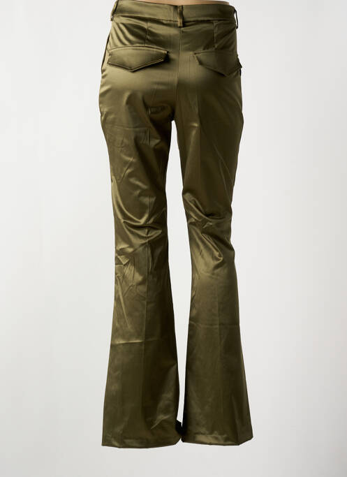 Pantalon evazat verde LAUREN VIDAL femeie