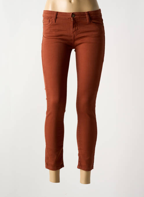 Blugi cu croială slim maro ACQUAVERDE femeie