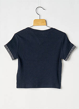 Tricou croială cambrată mâneci scurte albastru TOMMY HILFIGER fată