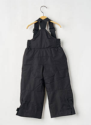 Pantalon drept efect material satinat talie elastică negru DEGRE7 copil