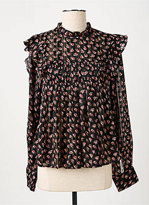 Bluză imprimeu floral mâneci lungi negru SCOTCH & SODA femeie